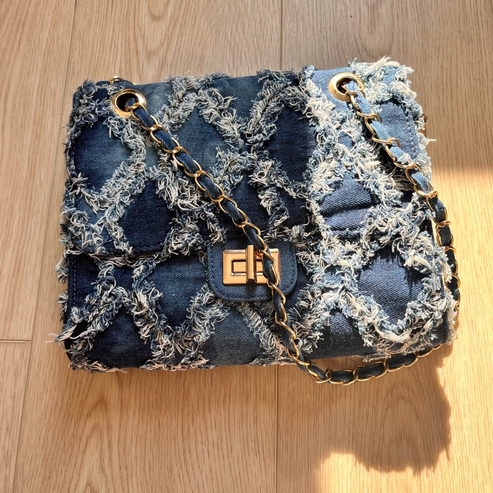 Fashion jean-style chain bag
